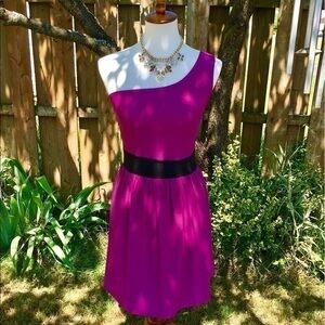 Bebop Purple One Shoulder Party Dress